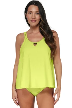 Pacifica Bright Pear Sadie Tankini Top