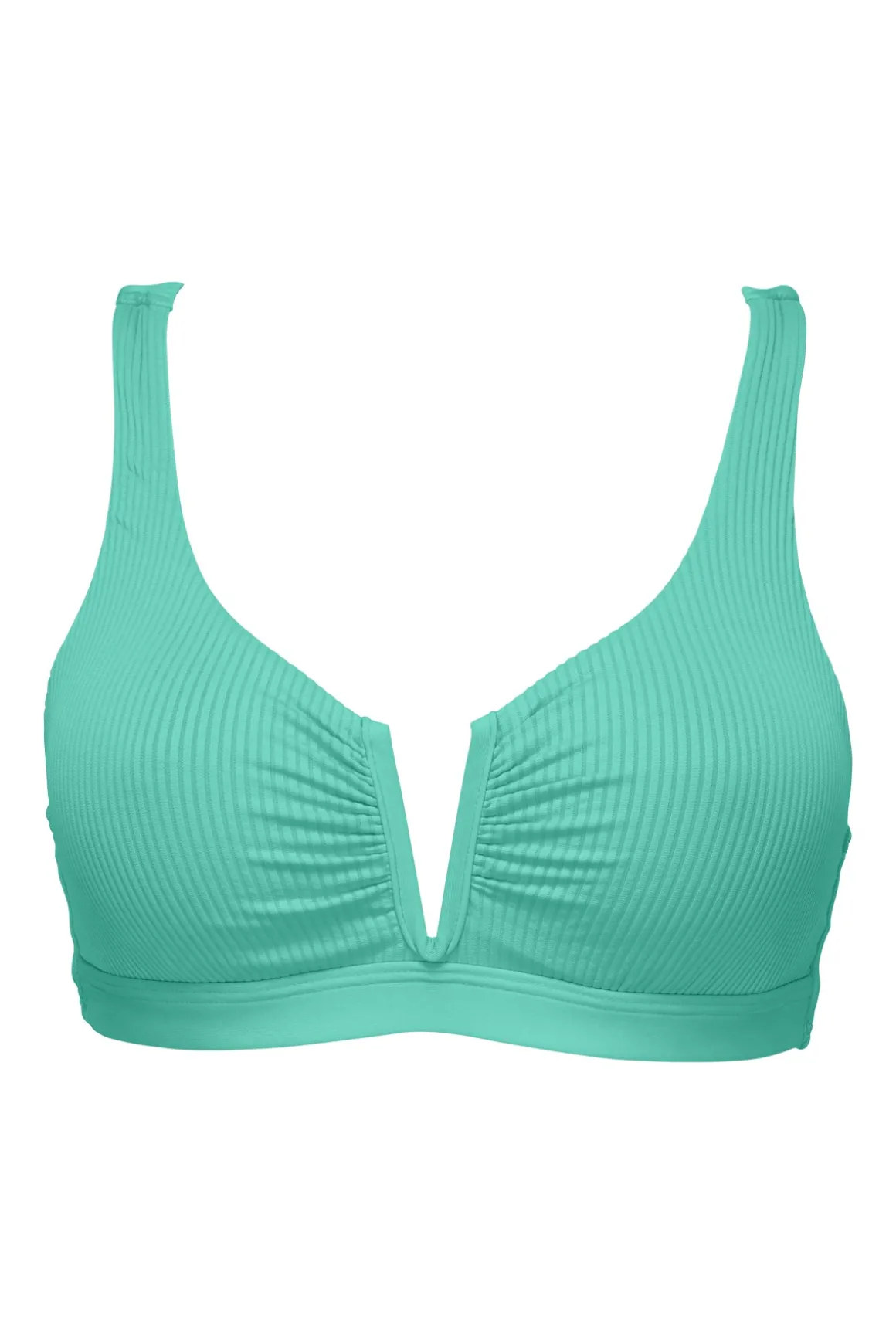 Sunsets Aqua Mist Sandbar Rib Vienna V-Wire Top