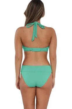 Sunsets Aqua Mist Sandbar Rib Vienna V-Wire Top