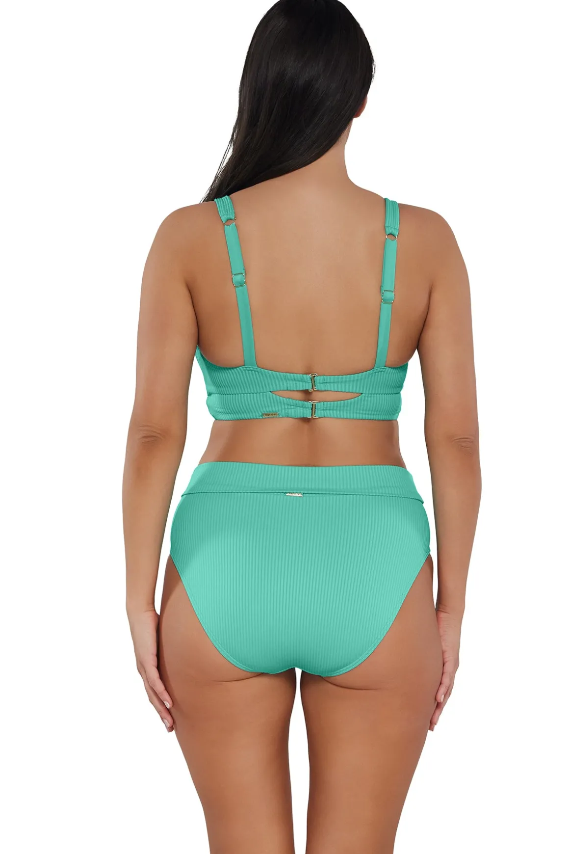 Sunsets Aqua Mist Sandbar Rib Danica Top