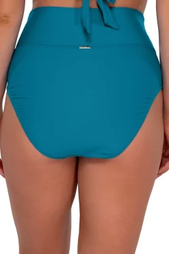Sunsets Avalon Teal Hannah High Waist Bottom