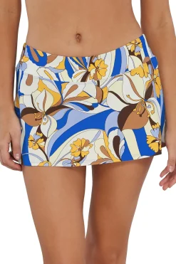 Sunsets Bali Bungalow Sporty Swim Skirt