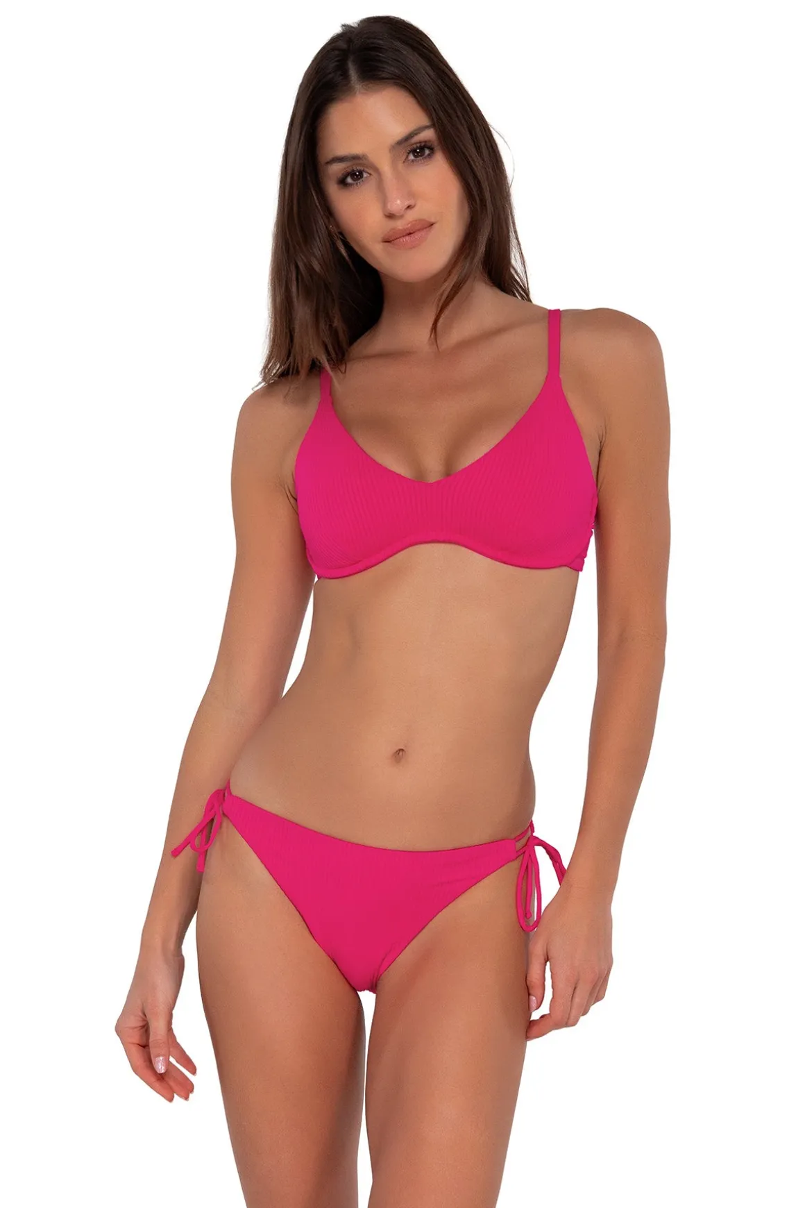 Sunsets Begonia Sandbar Rib Brooke U-Wire Top