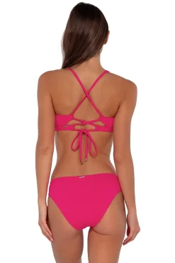 Sunsets Begonia Sandbar Rib Brandi Bralette Top