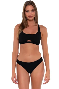 Sunsets Black Brandi Bralette Top