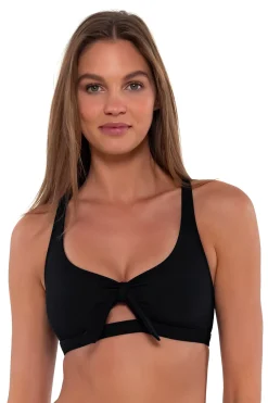 Sunsets Black Brandi Bralette Top