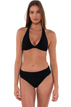 Sunsets Black Faith Halter Top