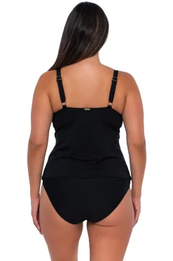 Sunsets Black Forever Tankini Top