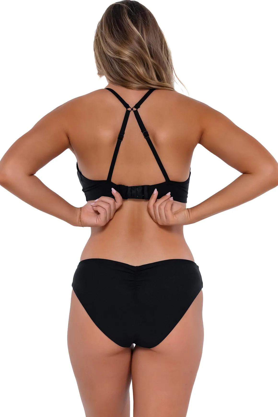 Sunsets Black Kauai Keyhole Top