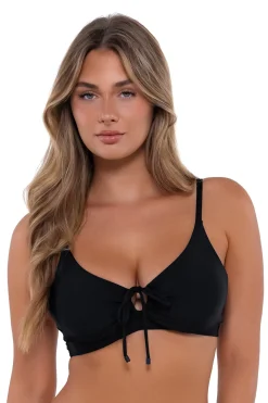Sunsets Black Kauai Keyhole Top