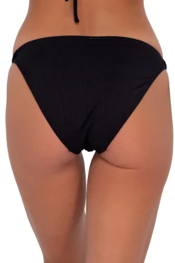 Sunsets Black Seagrass Texture Everlee Tie Side Bottom