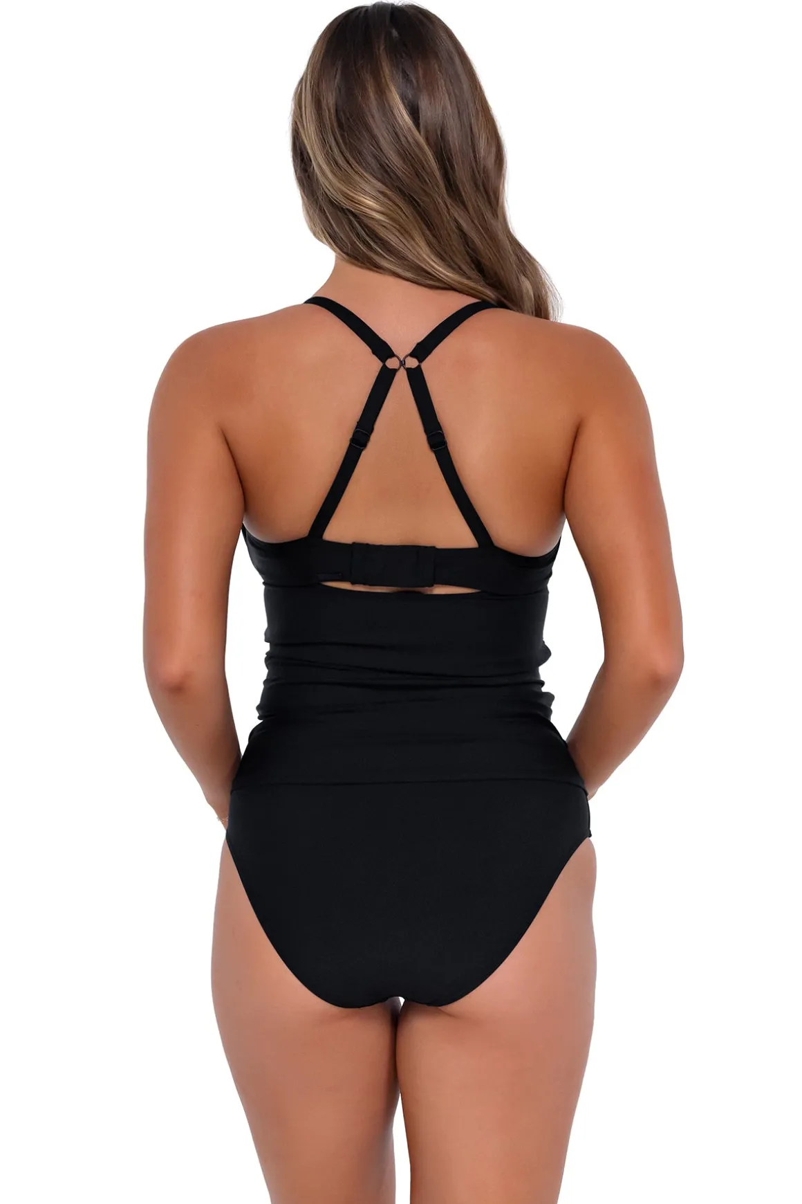 Sunsets Black Serena Tankini Top