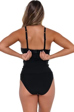 Sunsets Black Serena Tankini Top