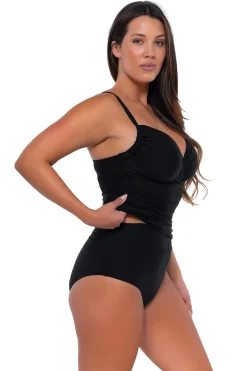 Sunsets Black Serena Tankini Top