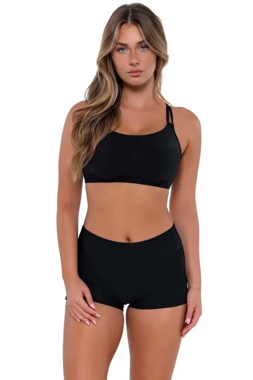 Sunsets Black Taylor Bralette Top