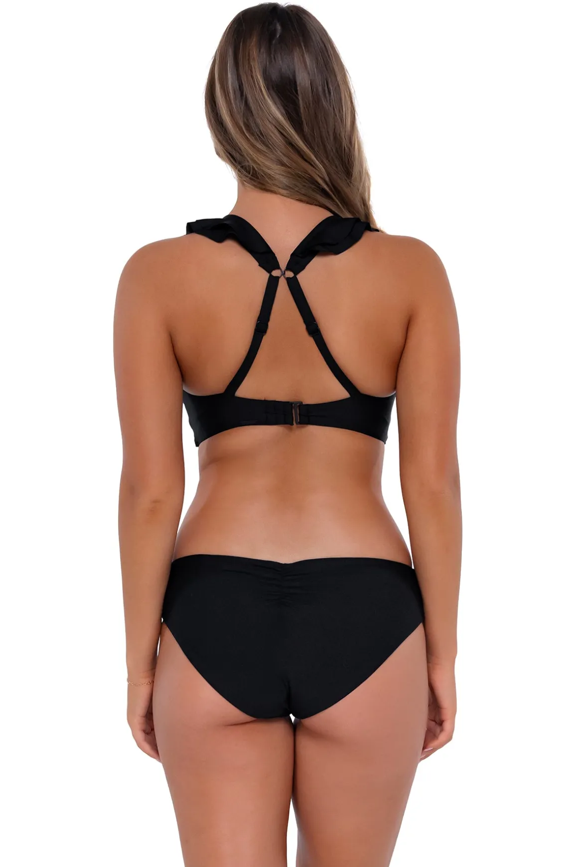 Sunsets Black Willa Wireless Top