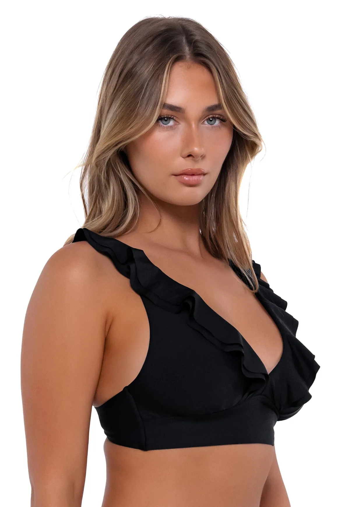 Sunsets Black Willa Wireless Top
