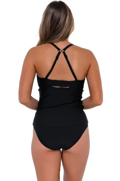 Sunsets Black Zuri V-Wire Tankini Top