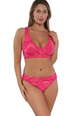 Sunsets Blushing Palms Sandbar Rib Elsie Top