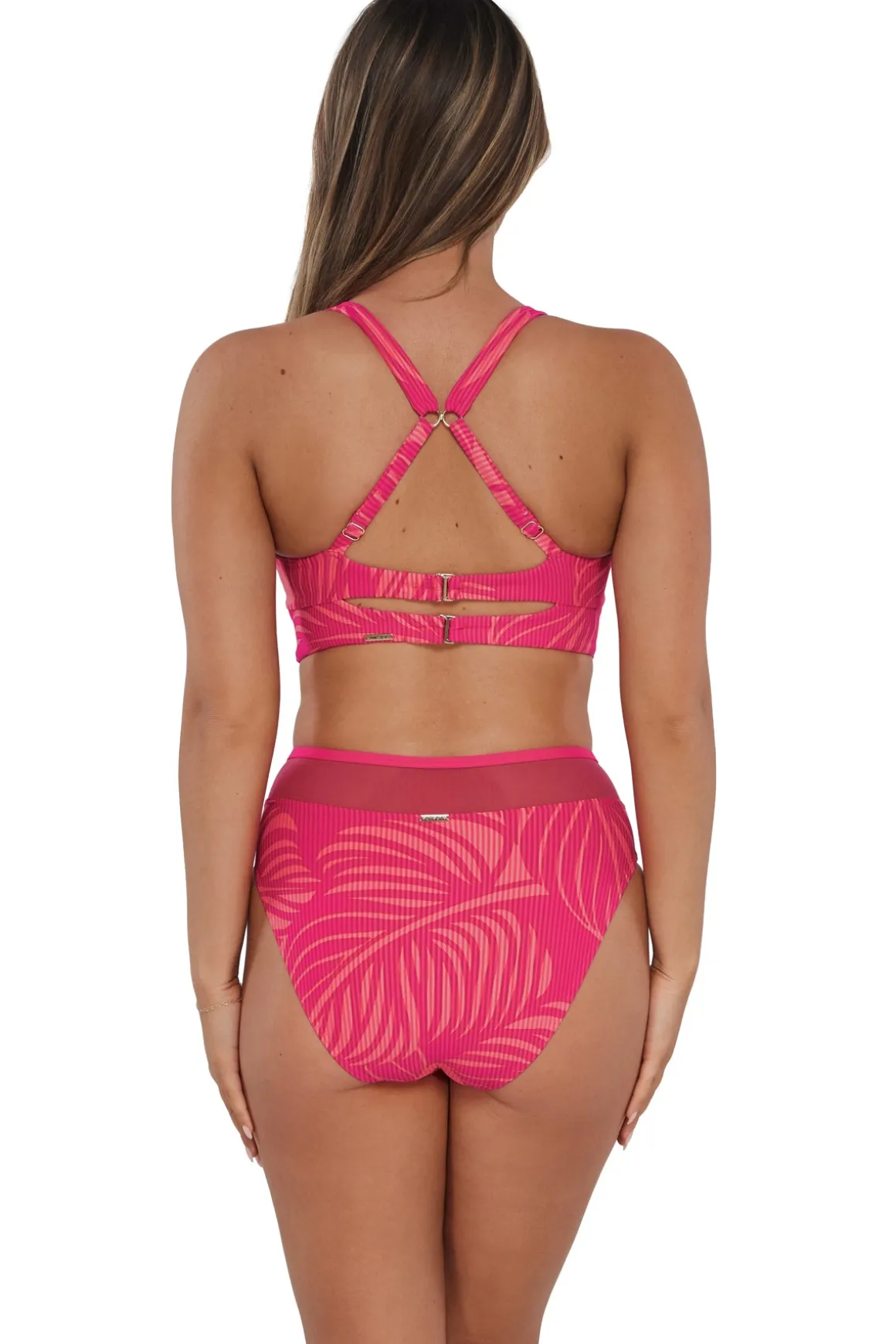 Sunsets Blushing Palms Sandbar Rib Danica Top