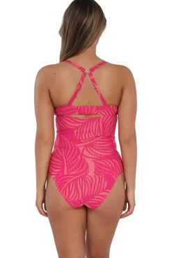 Sunsets Blushing Palms Sandbar Rib Serena Tankini Top