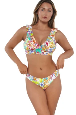 Sunsets Botanical Bliss Sandbar Rib Willa Wireless Top