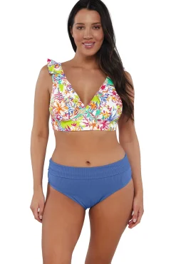 Sunsets Botanical Bliss Sandbar Rib Willa Wireless Top
