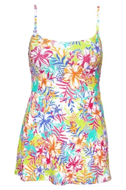 Sunsets Botanical Bliss Sandbar Rib Naomi Swim Dress One Piece