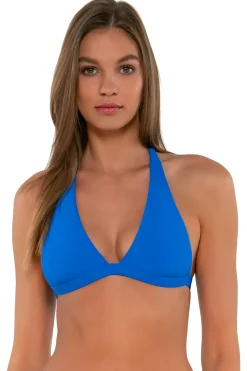 Sunsets Electric Blue Faith Halter Top