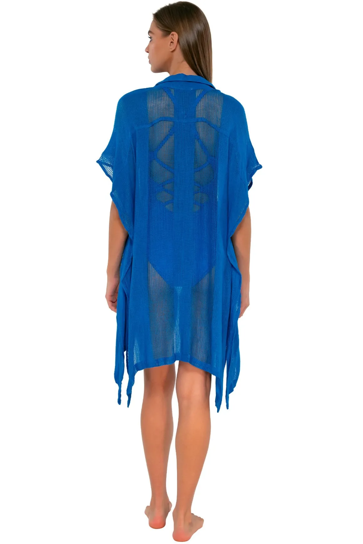Sunsets Electric Blue Shore Thing Tunic