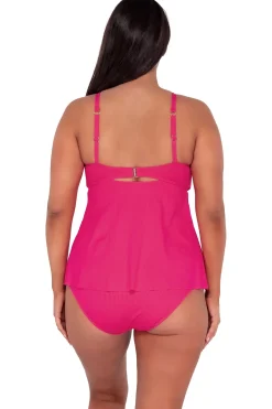 Sunsets Escape Begonia Sandbar Rib Tori Tankini Top