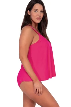Sunsets Escape Begonia Sandbar Rib Sadie Tankini Top