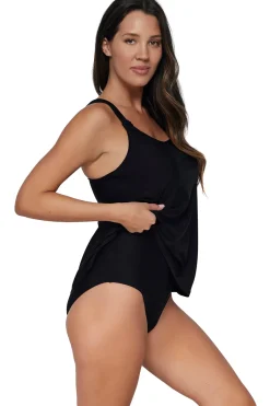 Sunsets Escape Black Jenna Tankini Top