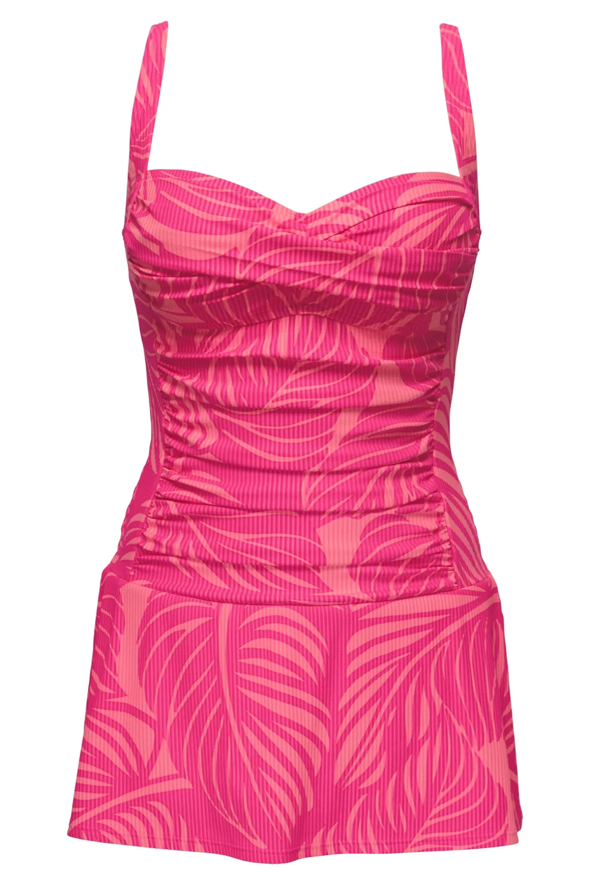Sunsets Escape Blushing Palms Sandbar Rib Sienna Swim Dress
