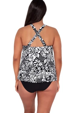 Sunsets Escape Caribbean Seagrass Texture Sadie Tankini Top