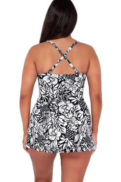Sunsets Escape Caribbean Seagrass Texture Sienna Swim Dress