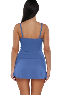 Sunsets Escape Harbor Blue Sandbar Rib Sienna Swim Dress