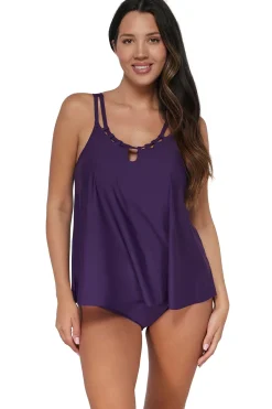 Sunsets Escape Paradise Plum Sadie Tankini Top