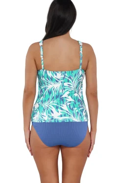 Sunsets Escape Sea Breeze Sandbar Rib Emerson Tankini Top