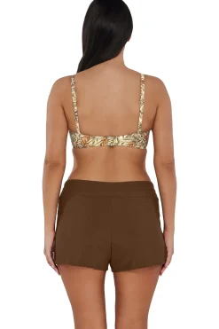 Sunsets Escape Tiki Brown Laguna Swim Short