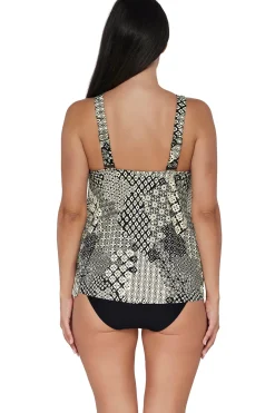 Sunsets Escape Venice Seagrass Texture Sadie Tankini Top