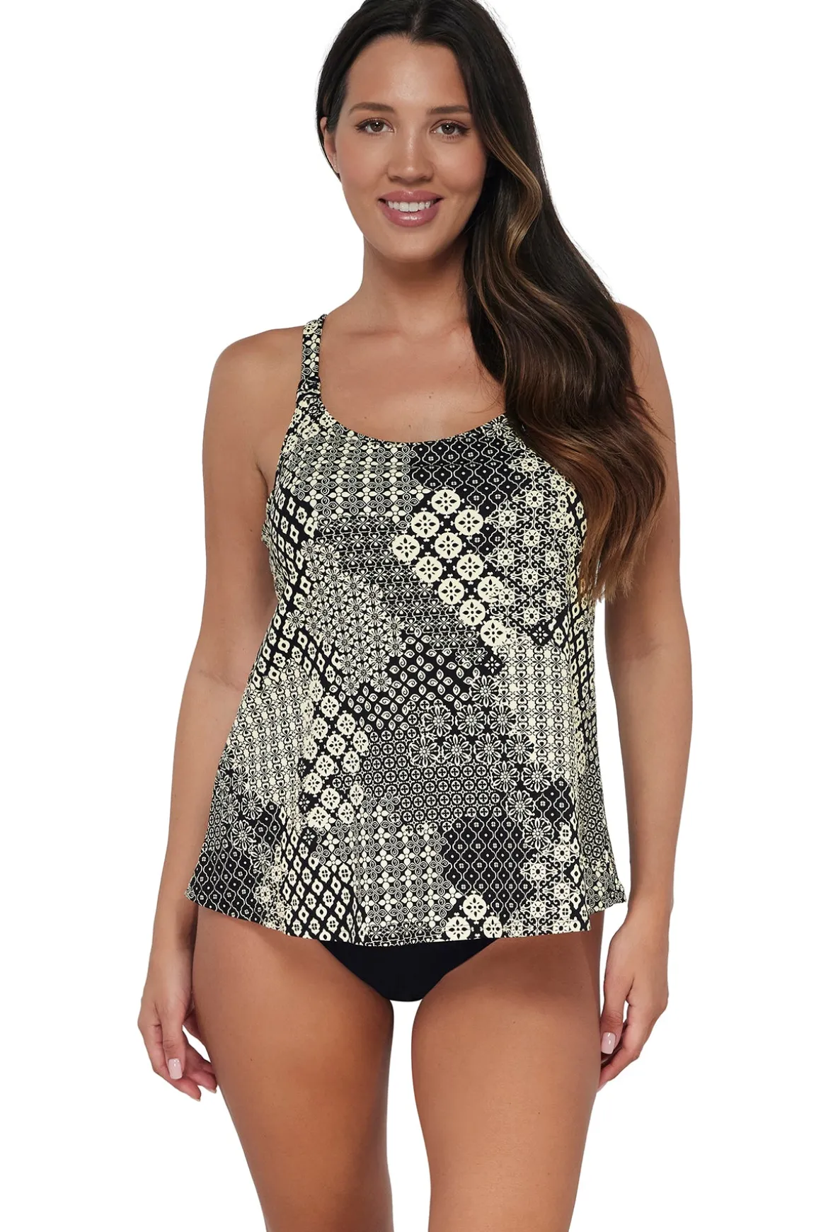 Sunsets Escape Venice Seagrass Texture Jenna Tankini Top