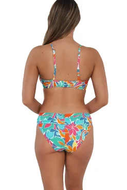 Sunsets Festive Floral Sandbar Rib Crossroads Underwire Top