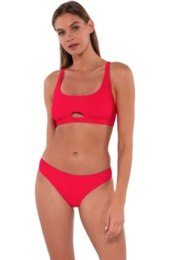 Sunsets Geranium Brandi Bralette Top