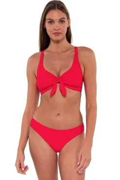 Sunsets Geranium Brandi Bralette Top