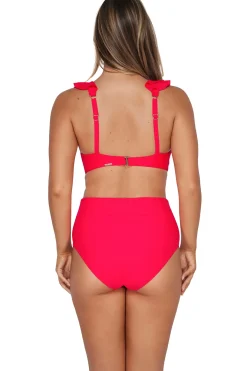 Sunsets Geranium Capri High Waist Bottom
