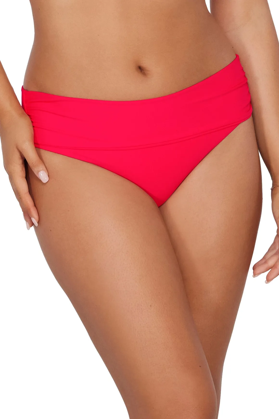 Sunsets Geranium Capri High Waist Bottom