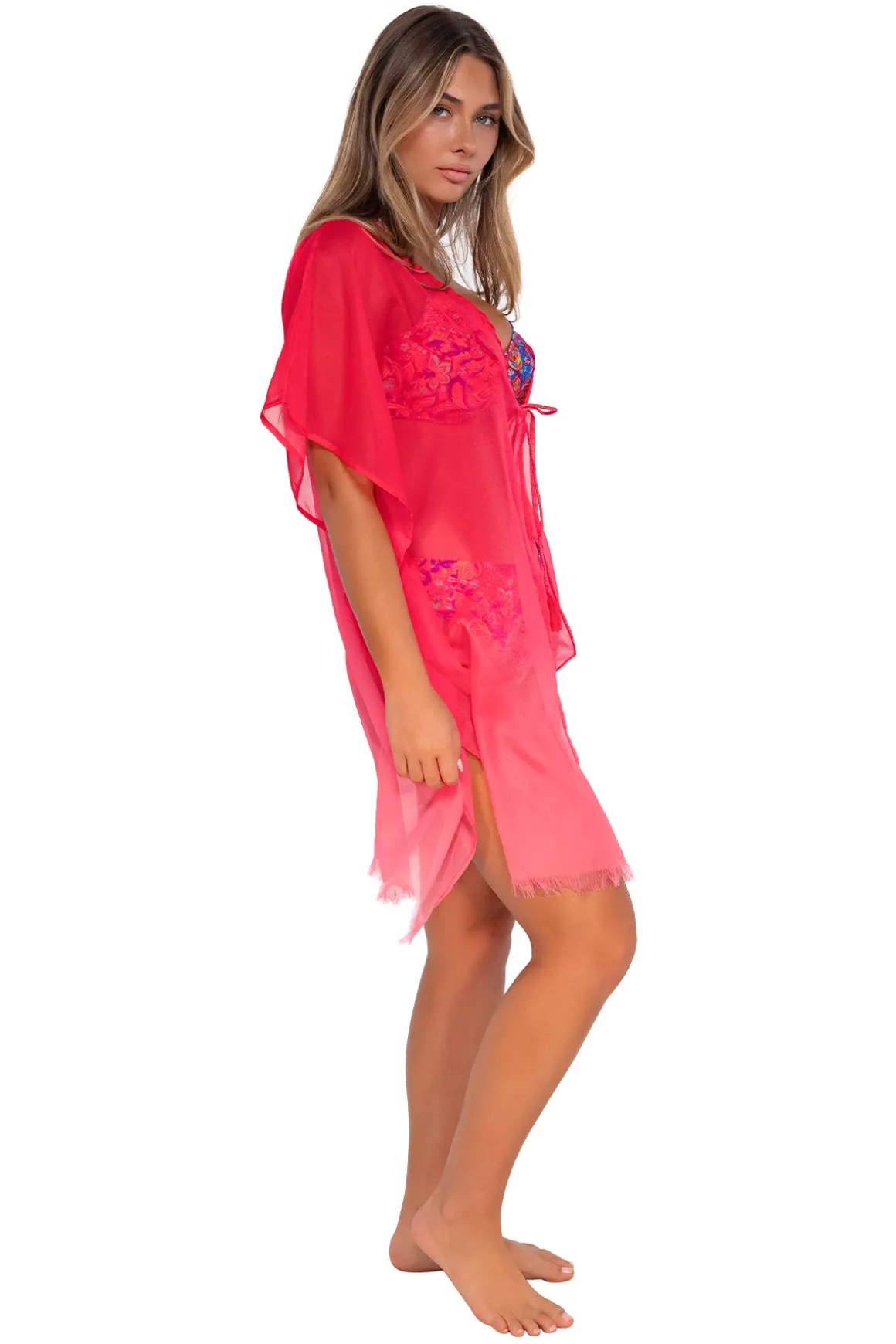 Sunsets Geranium Maldives Tunic