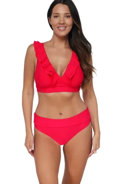 Sunsets Geranium Willa Wireless Top