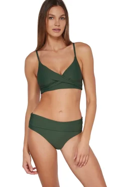 Sunsets Island Green Lyla Bralette Top